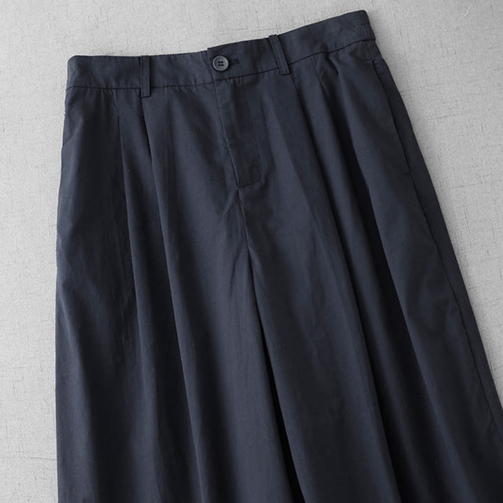 Buddha Stonesカジュアル 無地 ポリエステル レディース 7-8丈 ワイドレッグパンツ ポケット付き - image 13