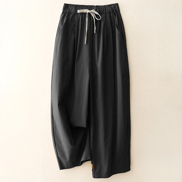 Buddha Stonesカジュアルロープ レディース コットンポリエステル ポケット付きパンツ - 黒 - US8-10，UK/AU12-14，EU40-42 (2XL) - image 13