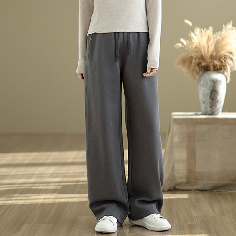 Buddha Stonesカジュアルロープ レディース コットン ストレートレッグパンツ ポケット付き - image 1