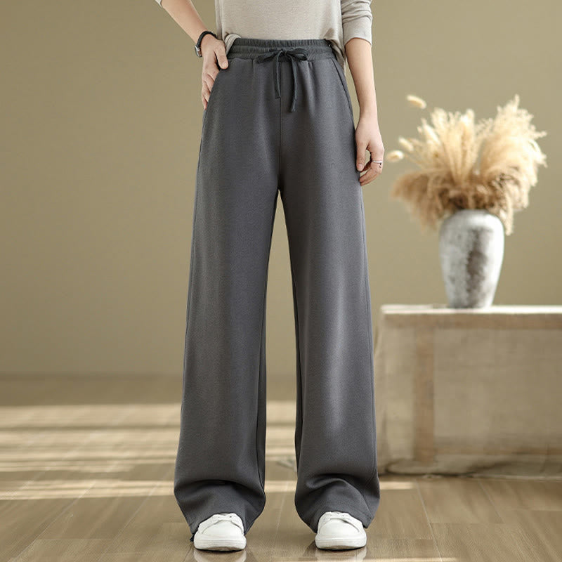 Buddha Stonesカジュアルロープ レディース コットン ストレートレッグパンツ ポケット付き - image 3