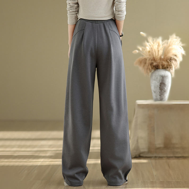 Buddha Stonesカジュアルロープ レディース コットン ストレートレッグパンツ ポケット付き - image 2