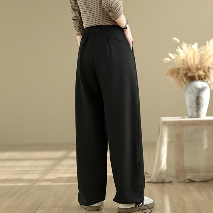Buddha Stonesカジュアルロープ レディース コットン ストレートレッグパンツ ポケット付き - image 9