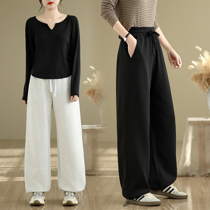 Buddha Stonesカジュアルロープ レディース コットン ストレートレッグパンツ ポケット付き - image 18