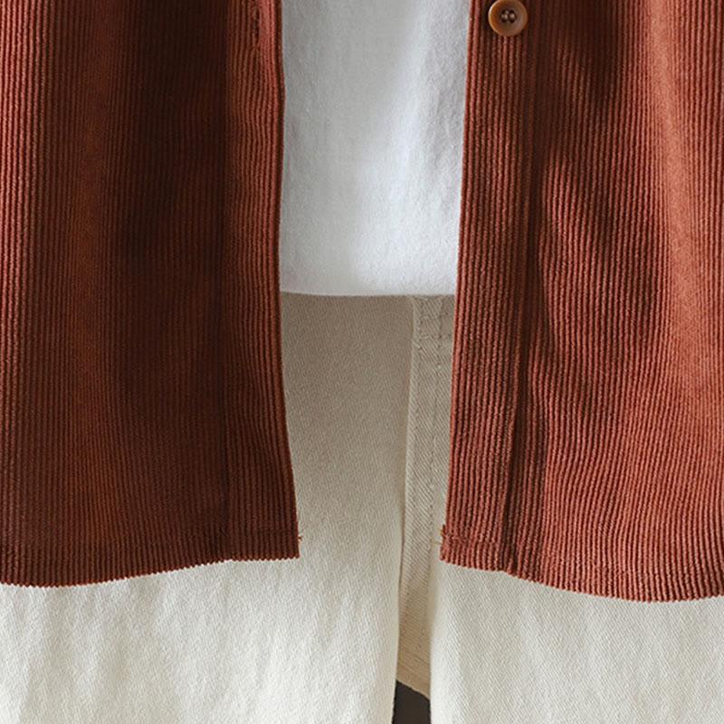 Buddha Stonesコーデュロイ レディース コットン 長袖 ジャケット ポケット付き - image 8