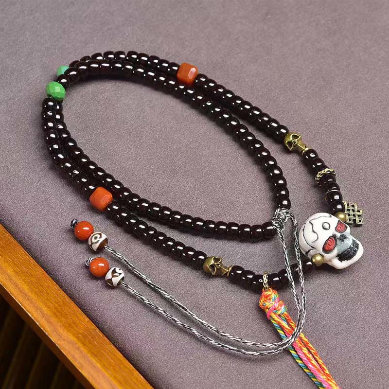 Buddha Stonesチベット ココナッツシェル 屍の王 森の幸運を呼ぶブレスレット - image 1