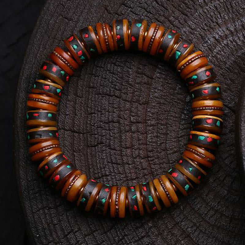 Buddha Stonesチベットの骨ビーズ 屍の森の王 無常の証しブレスレット - image 11