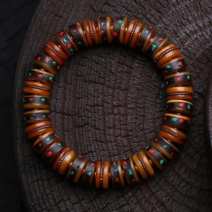 Buddha Stonesチベットの骨ビーズ 屍の森の王 無常の証しブレスレット - image 11