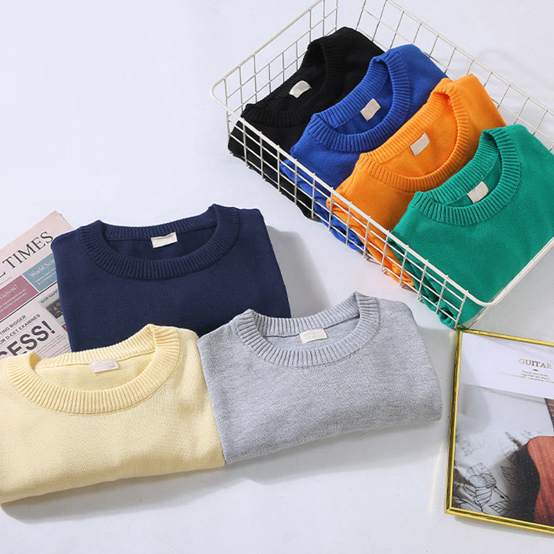 Buddha Stonesリブデザイン ピュアコットン サーマル メンズ クルーネック 長袖 セーター - image 14