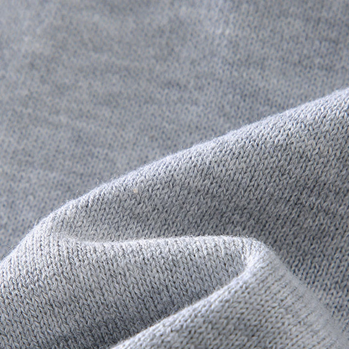 Buddha Stonesリブデザイン ピュアコットン サーマル メンズ クルーネック 長袖 セーター - image 6