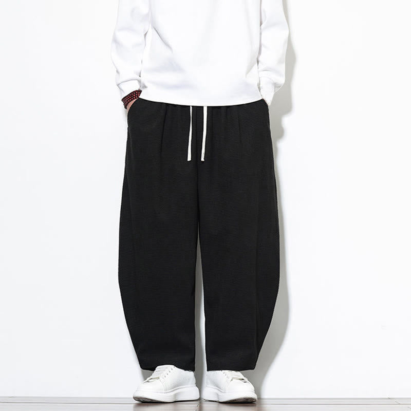 Buddha Stonesメンズ 無地 ピュアコットン コーデュロイ アンクル丈 ハーレムパンツ ポケット付き - image 19