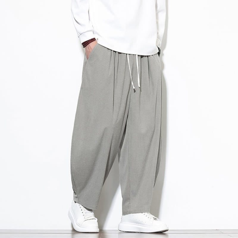 Buddha Stonesメンズ 無地 ピュアコットン コーデュロイ アンクル丈 ハーレムパンツ ポケット付き - image 10