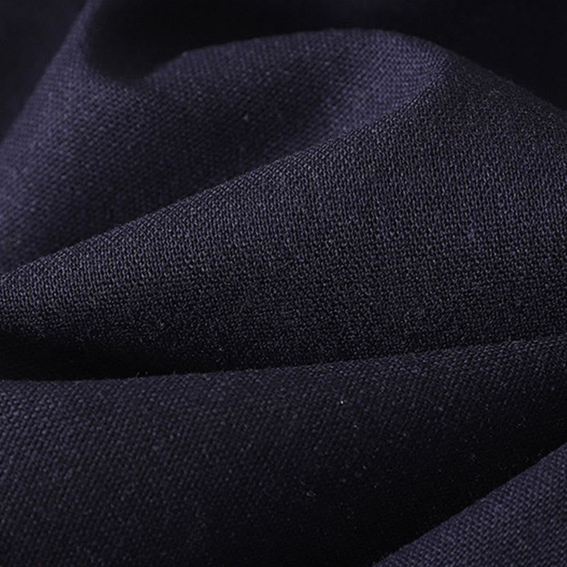 Buddha Stones刺繍柄ポリエステルレディースワイドレッグパンツ（ポケット付き） - image 19