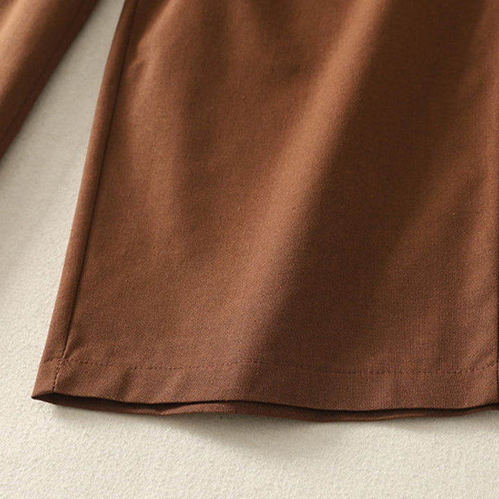 Buddha Stones刺繍柄ポリエステルレディースワイドレッグパンツ（ポケット付き） - image 24