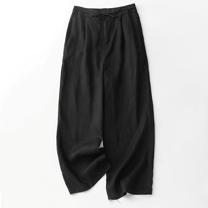 Buddha Stonesカジュアル 無地 ロープ レディース コットンパンツ ポケット付き - 黒 - US8-10，UK/AU12-14，EU40-42 (2XL) - image 8