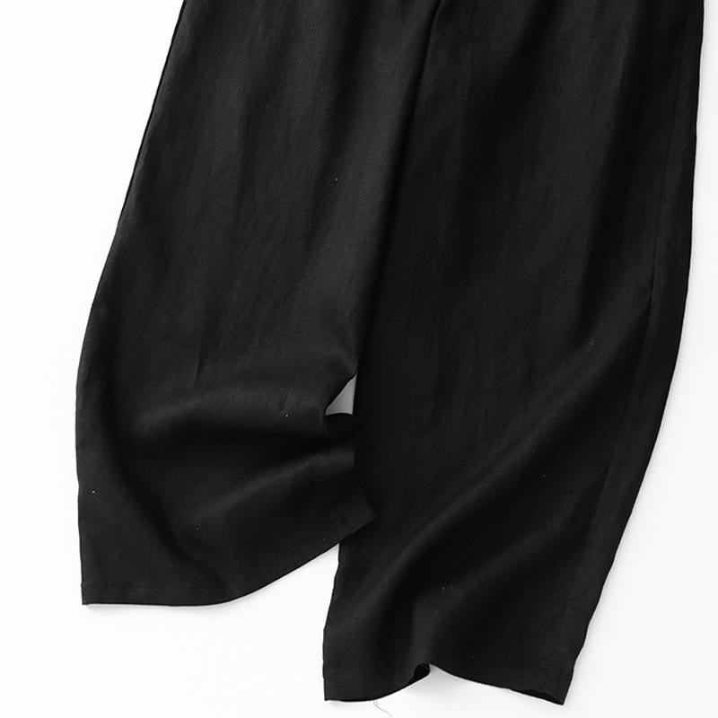 Buddha Stonesカジュアル 無地 ロープ レディース コットンパンツ ポケット付き - image 12