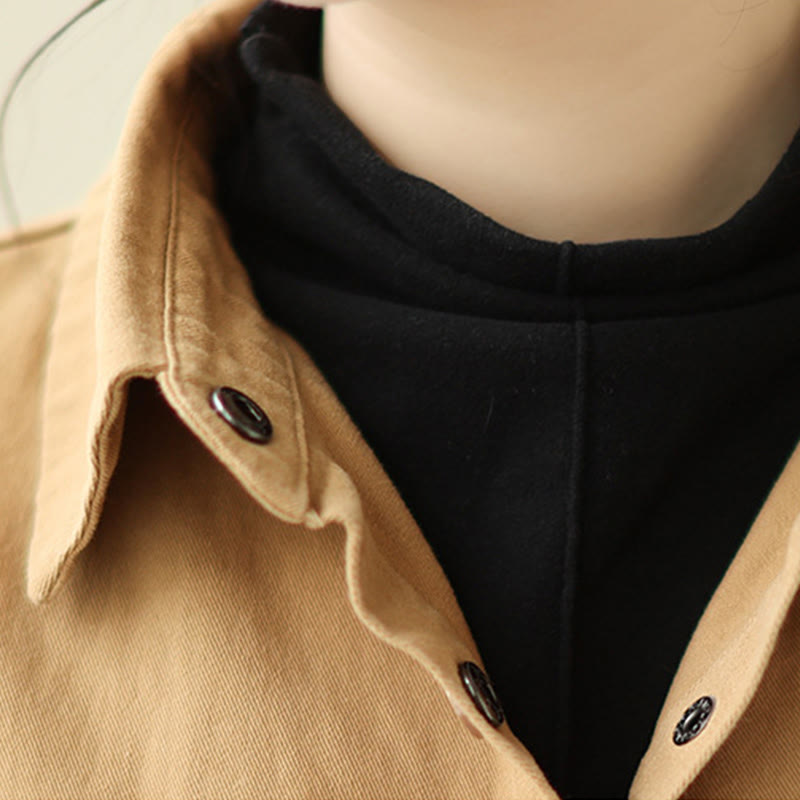 Buddha Stonesレディース 長袖 ボタン コットン ジャケット ポケット付き - image 11