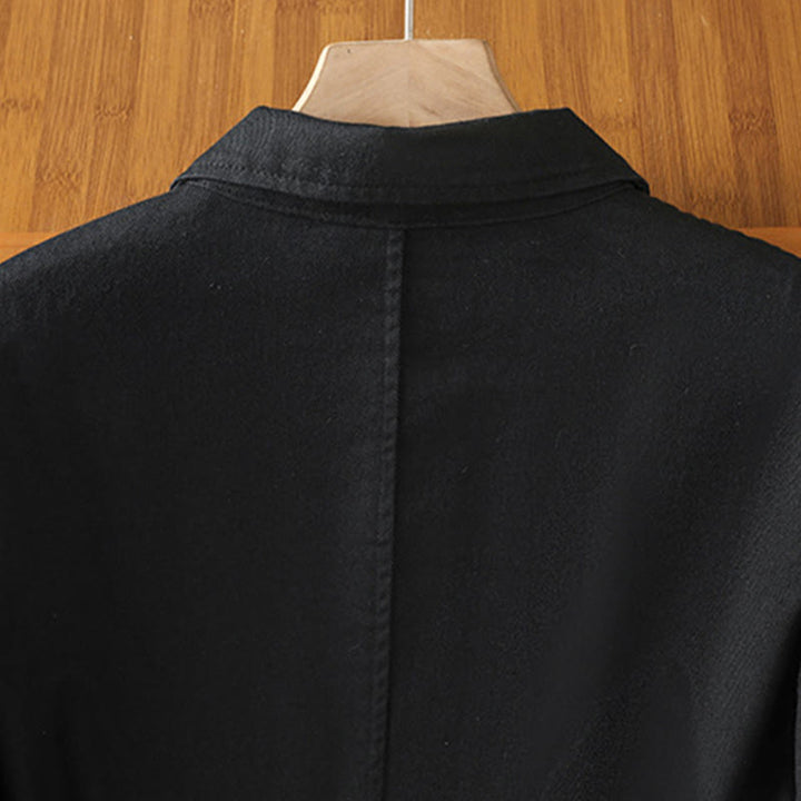 Buddha Stonesカジュアル レディース 長袖 スタンドカラー コットン ポリエステル シャツ ポケット付き - image 12