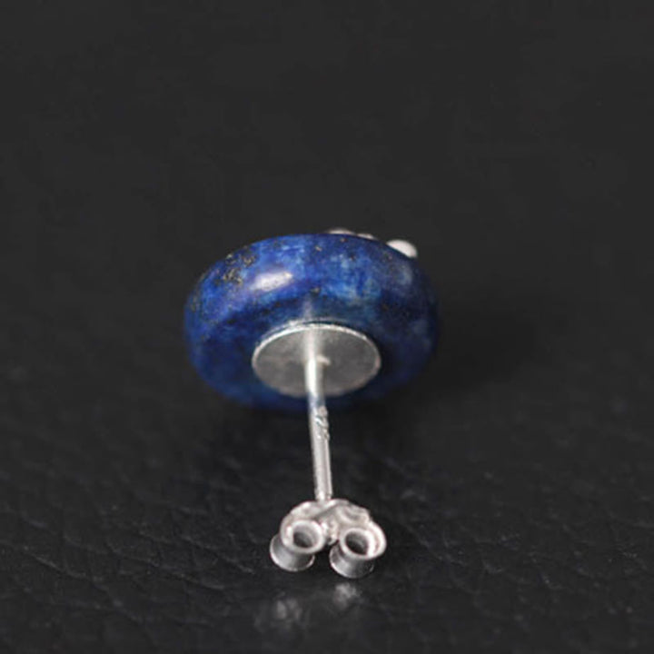 Buddha Stonesラズライト 925 スターリングシルバー 蓮の模様 悟りのイヤリング  - image 10