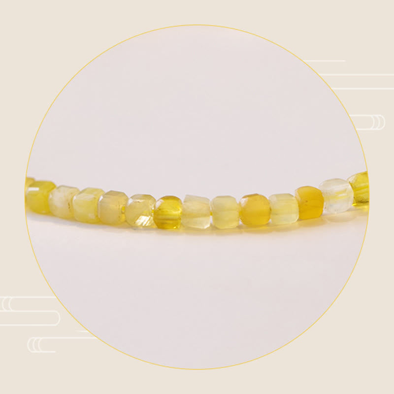 Buddha Stones2mm 天然オパール極細ビーズビーズ モチベーションブレスレット - image 8