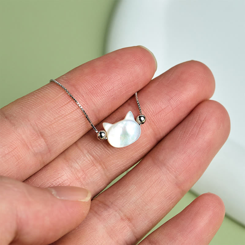 Buddha Stones 925スターリングシルバー シャコガイ ストーン キャットヘッド良縁祈願チェーンブレスレット - image 11