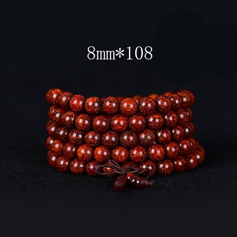 Buddha Stonesチベット小葉紫檀バランスブレスレット - 8mm*108 - image 3