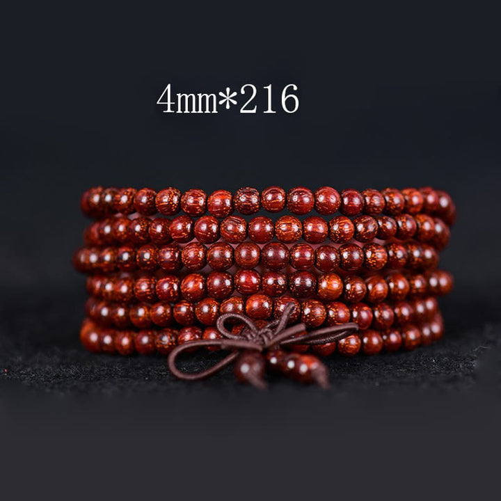 Buddha Stonesチベット小葉紫檀バランスブレスレット - 4mm*216 - image 6
