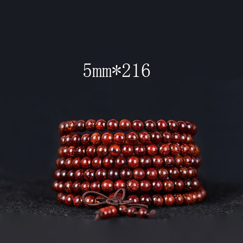 Buddha Stonesチベット小葉紫檀バランスブレスレット - 5mm*216 - image 7