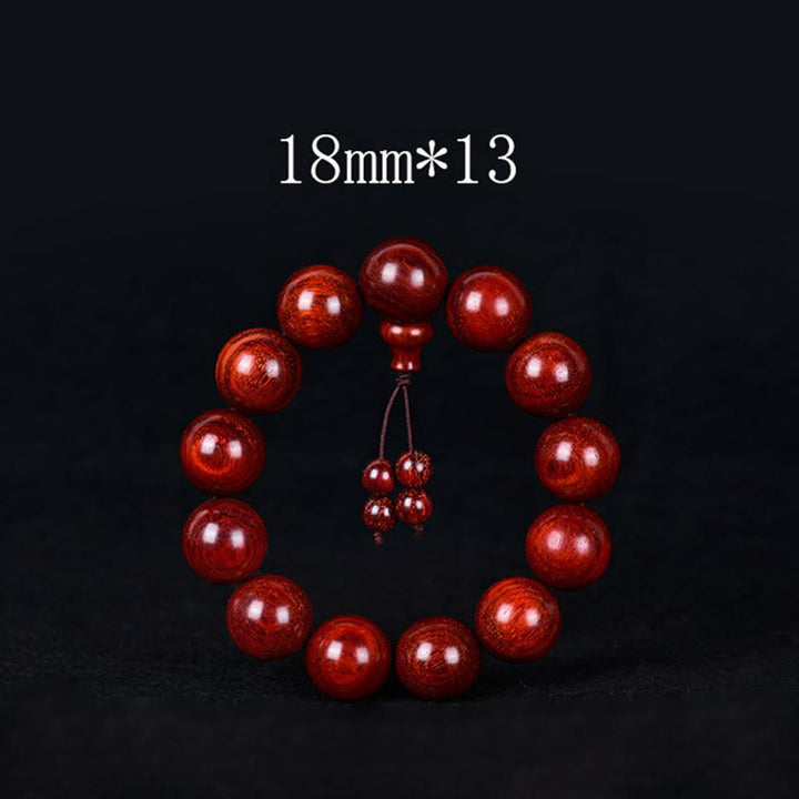 Buddha Stonesチベット小葉紫檀バランスブレスレット - 18mm*13 - image 9