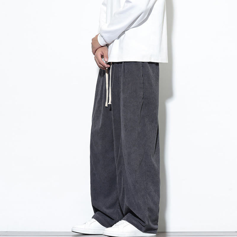 Buddha Stonesプレーンドローストリング ピュアコットンコーデュロイ メンズ ハーレムパンツ ポケット付き - image 11