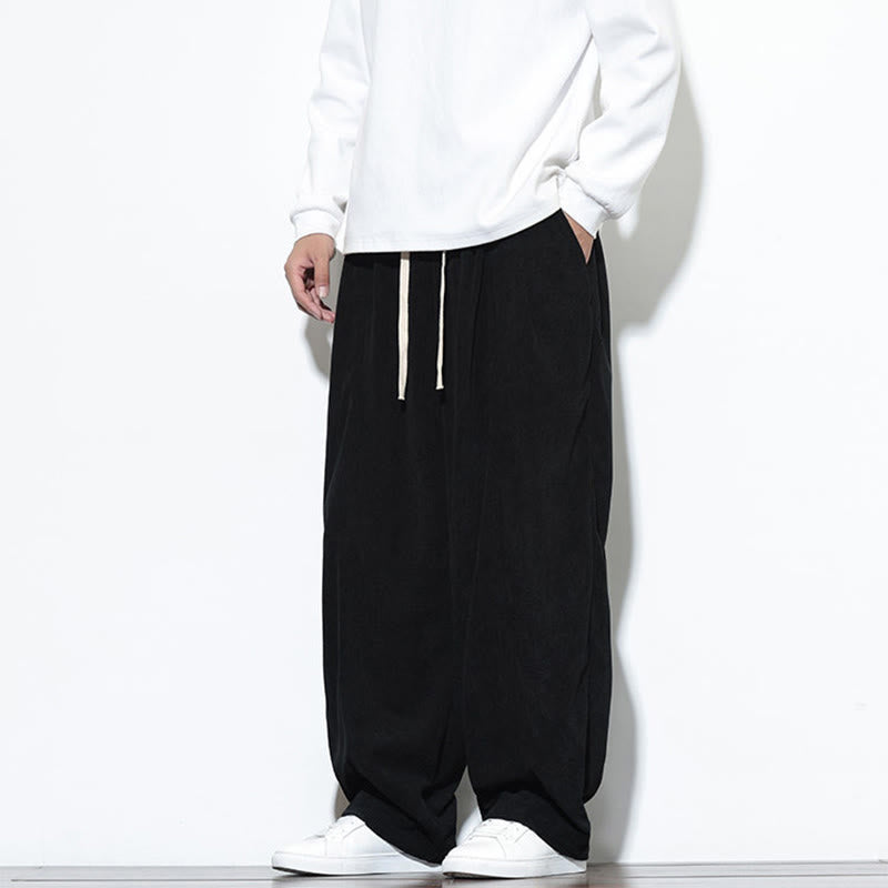 Buddha Stonesプレーンドローストリング ピュアコットンコーデュロイ メンズ ハーレムパンツ ポケット付き - image 26