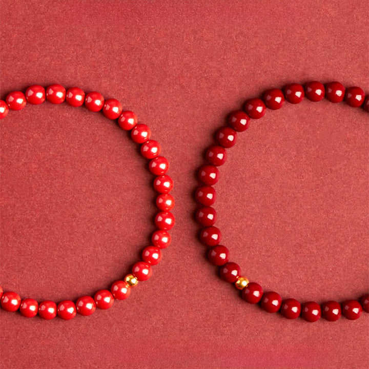 Buddha Stones999ゴールド 辰砂 シンプルデザイン 集中力ブレスレット - image 12