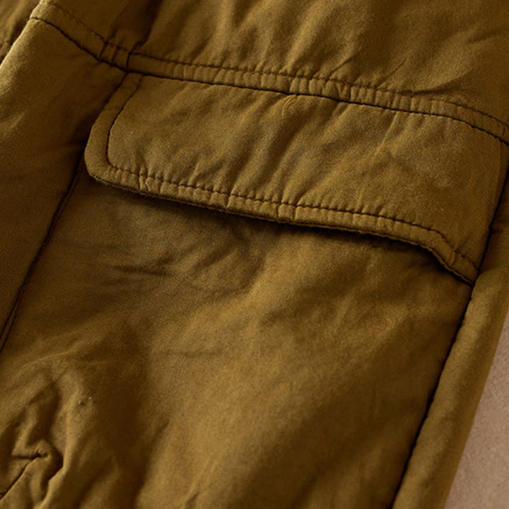 Buddha Stones無地コットンパッド入りレディースハーレムコットン厚手パンツ（ポケット付き） - image 4