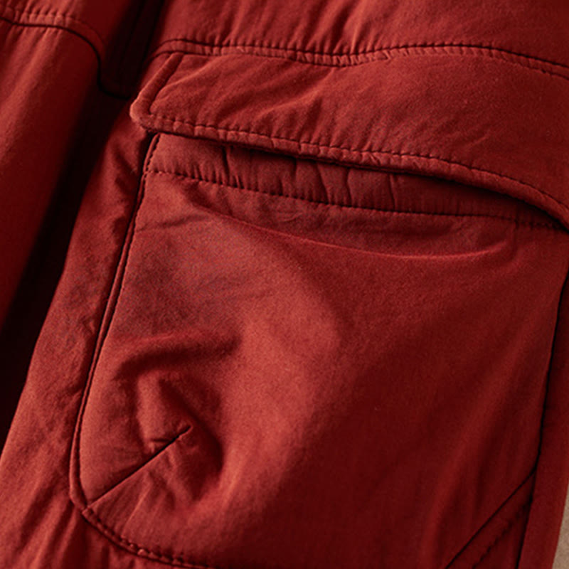 Buddha Stones無地コットンパッド入りレディースハーレムコットン厚手パンツ（ポケット付き） - image 18