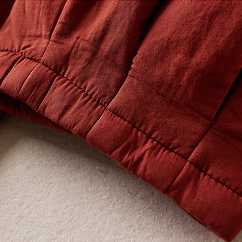 Buddha Stones無地コットンパッド入りレディースハーレムコットン厚手パンツ（ポケット付き） - image 19