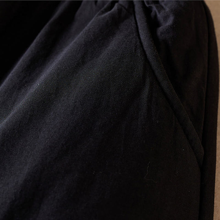 Buddha Stones無地コットンパッド入りレディースハーレムコットン厚手パンツ（ポケット付き） - image 26