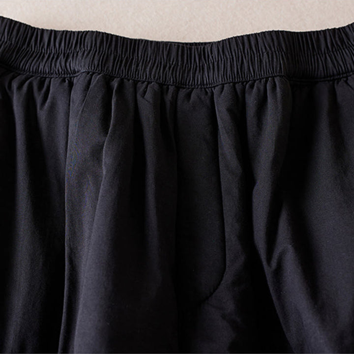 Buddha Stones無地コットンパッド入りレディースハーレムコットン厚手パンツ（ポケット付き） - image 27