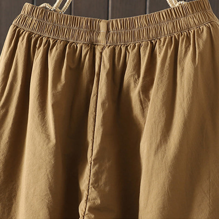 Buddha Stones無地 暖かい コットンパッド レディース ハーレム コットンパンツ ポケット付き - image 2