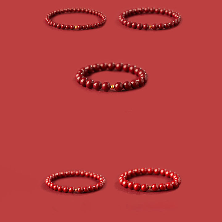 Buddha Stones925スターリングシルバー 辰砂ビーズ良縁祈願ブレスレット - image 14