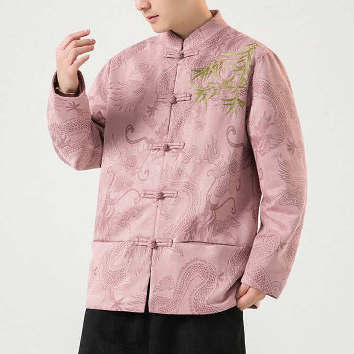 Buddha Stones竹 龍 カエルボタンデザイン 長袖 メンズジャケット - image 42