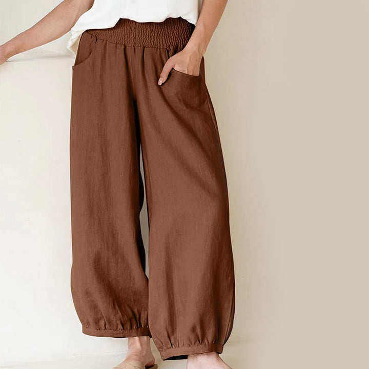 Buddha Stones無地 レディース ハーレムパンツ ポケット付き - ペルー - US12、 UK/AU16、 EU44 (2XL) - image 6
