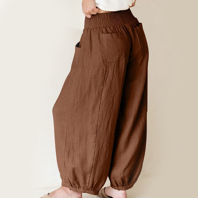 Buddha Stones無地 レディース ハーレムパンツ ポケット付き - image 8