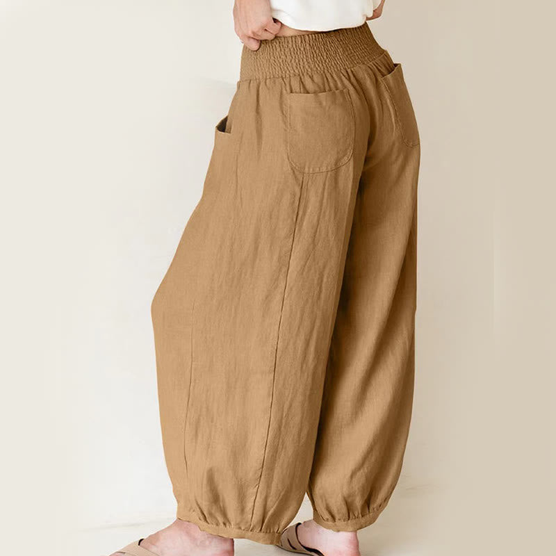 Buddha Stones無地 レディース ハーレムパンツ ポケット付き - image 12