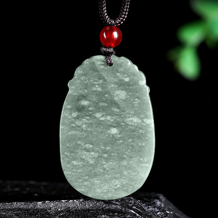 Buddha Stones中国の十二支 翡翠 午年 幸運 ロープ ネックレス ペンダント - image 2