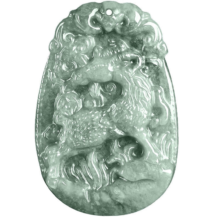 Buddha Stones中国の十二支 翡翠 午年 幸運 ロープ ネックレス ペンダント - image 18