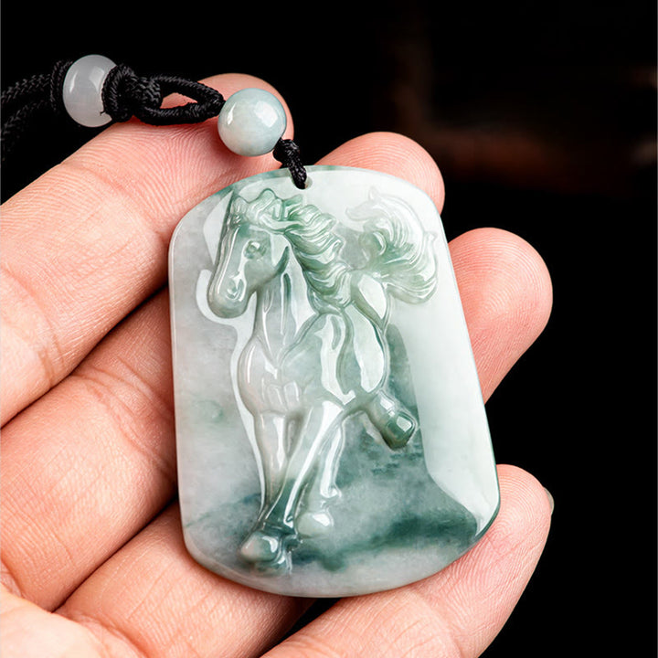 Buddha Stones年翡翠 豊穣 ロープネックレス ペンダント - image 3