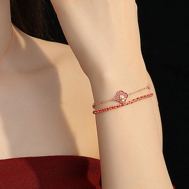 Buddha Stones925スターリングシルバー 馬年 赤瑪瑙 和田翡翠 自信のブレスレット - image 5