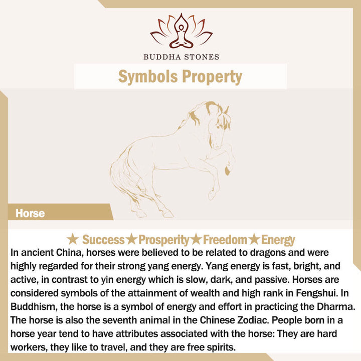 Buddha Stones中国十二支 馬 チャーム 銅貨幸運繁栄豊かさ家の装飾 - image 12