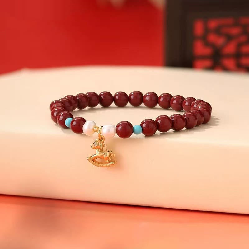 Buddha Stones年 天然辰砂パール良縁祈願ブレスレット - image 4