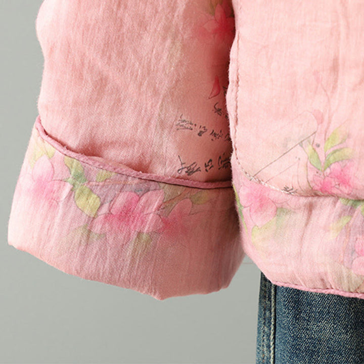 Buddha Stonesプリントレディース長袖コットンパッド入りジャケット（ポケット付き） - image 9