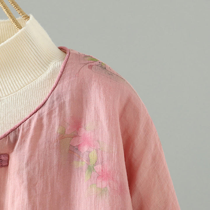 Buddha Stonesプリントレディース長袖コットンパッド入りジャケット（ポケット付き） - image 5